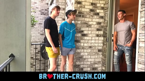 Hot Brothers Fuck Their Horny Older Neighbour In Gay Threesome Brother